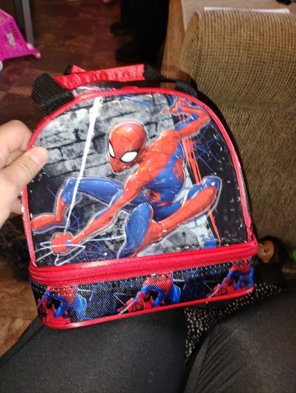 Spiderman Kids Lunch Bag - Red and Blue
